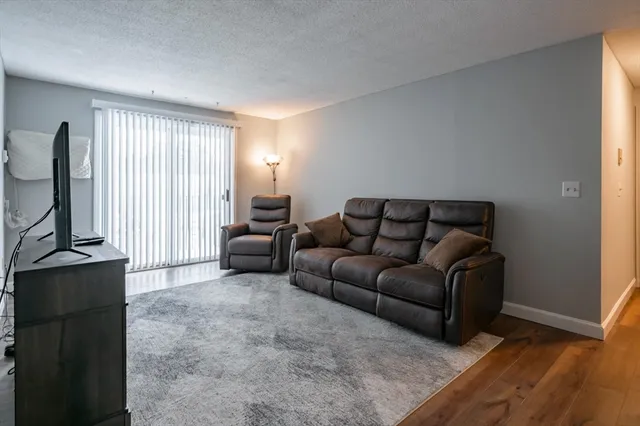 a living room with furniture window and a flat screen tv