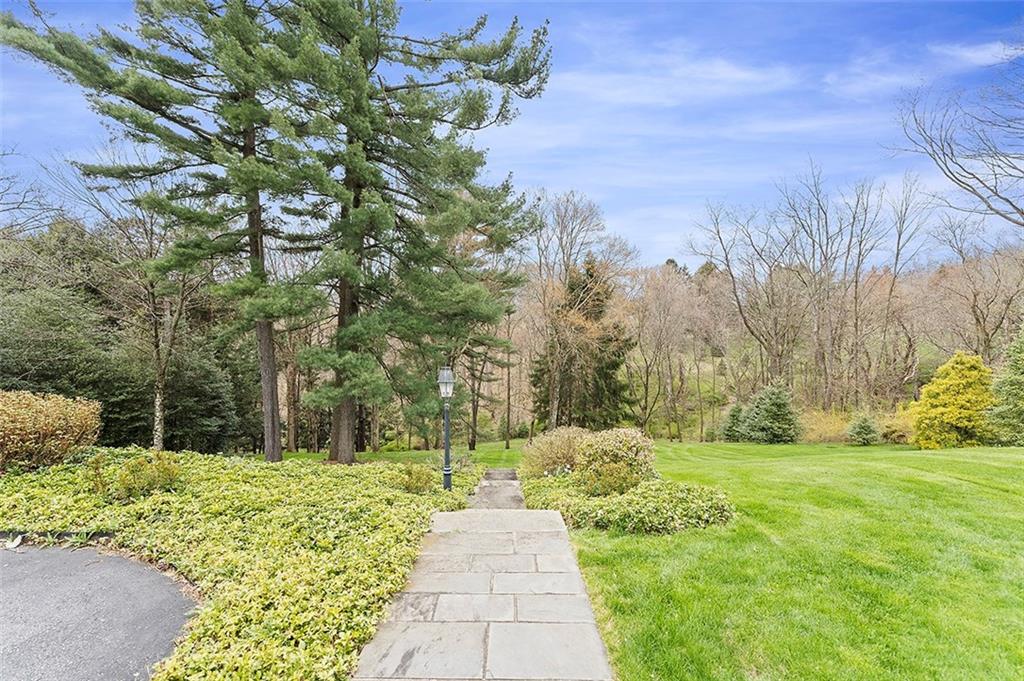 2676 Sunset Lane Allison Park, PA 15101 - Photo 22 of 25 Beautiful view of the amazing yard with Flagstone steps leading down to the gently sloped lower level.