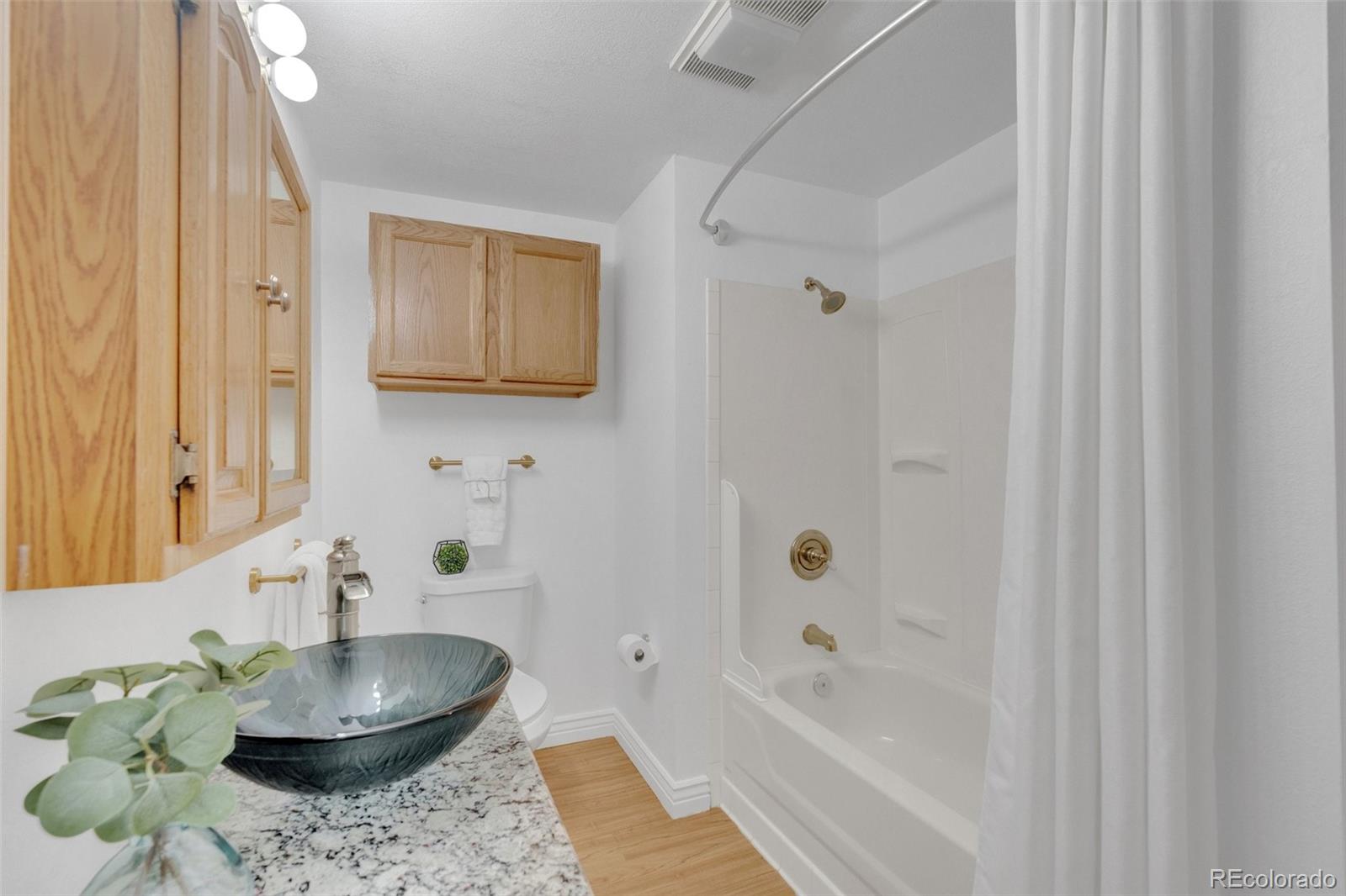 4320 Genoa Street Denver, CO 80249 - Photo 19 of 48 a bathroom with a bathtub and a toilet