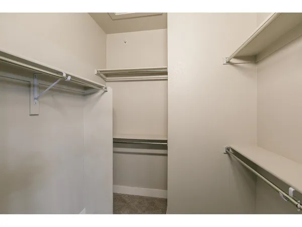a close view of closet