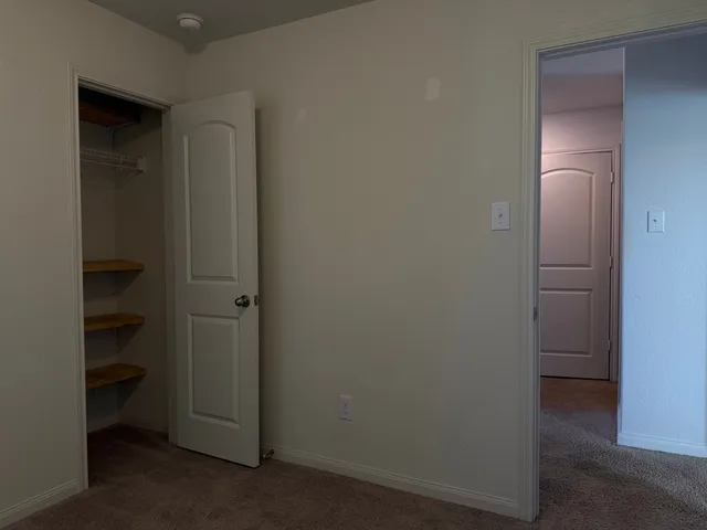 a view of closet area