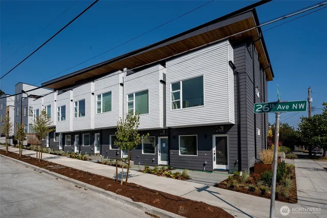 a front view of a building with street
