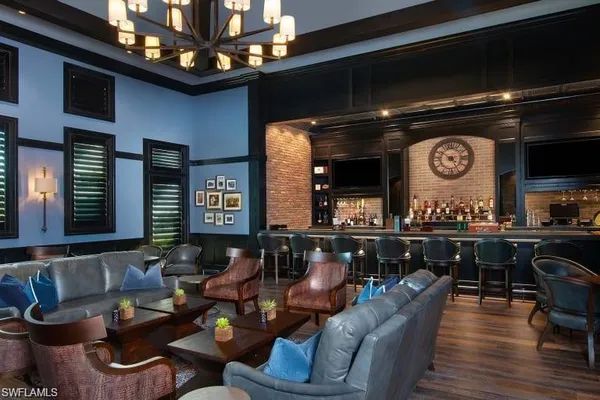 a living room filled with furniture