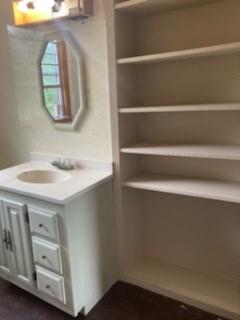2753 Big Tree Road Montague, TX 76251 - Photo 30 of 40 a bathroom with a sink and a mirror