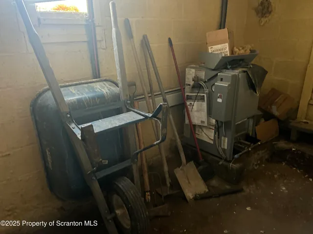 a view of storage and utility room