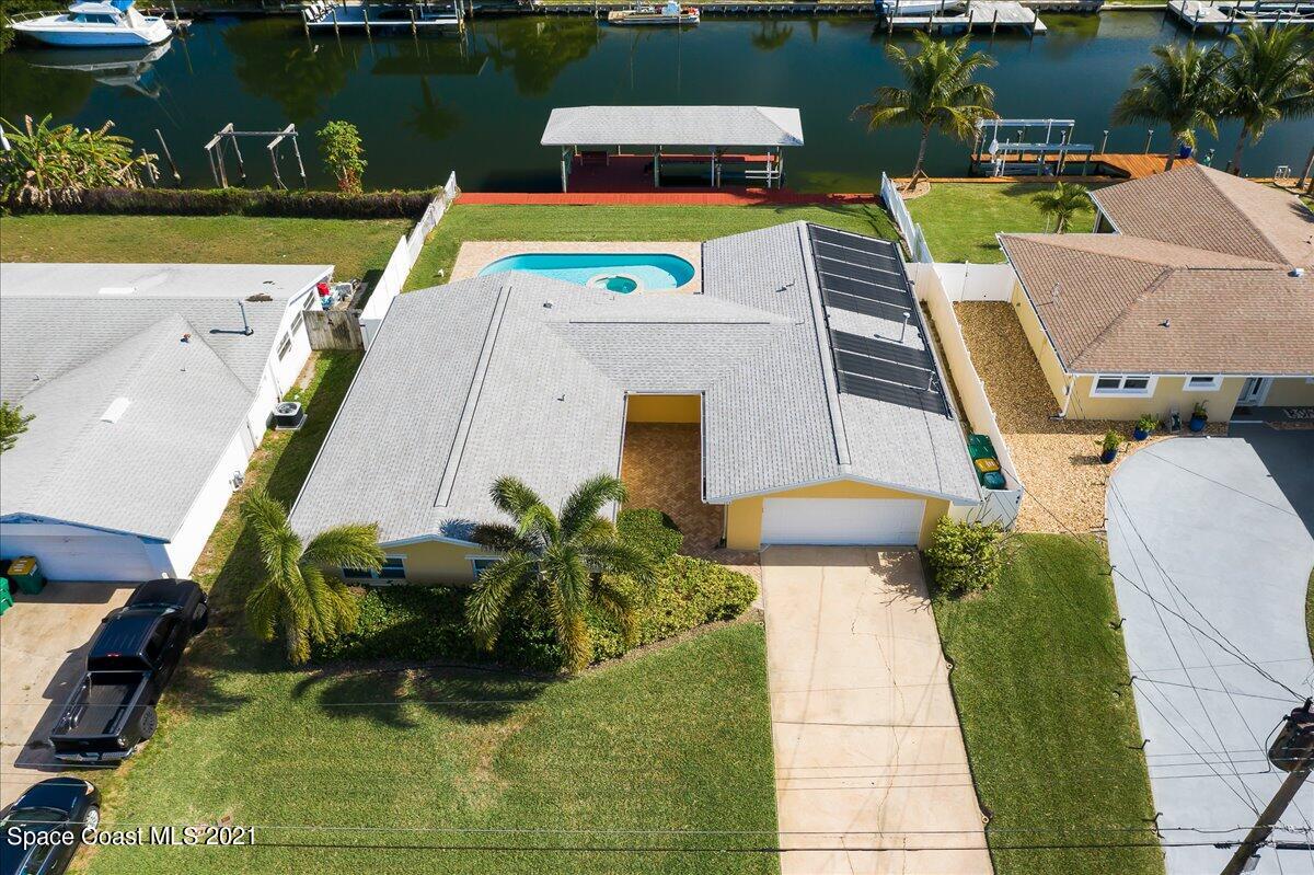 105 La Riviere Road Cocoa Beach, FL 32931 - Photo 13 of 21 Aerial