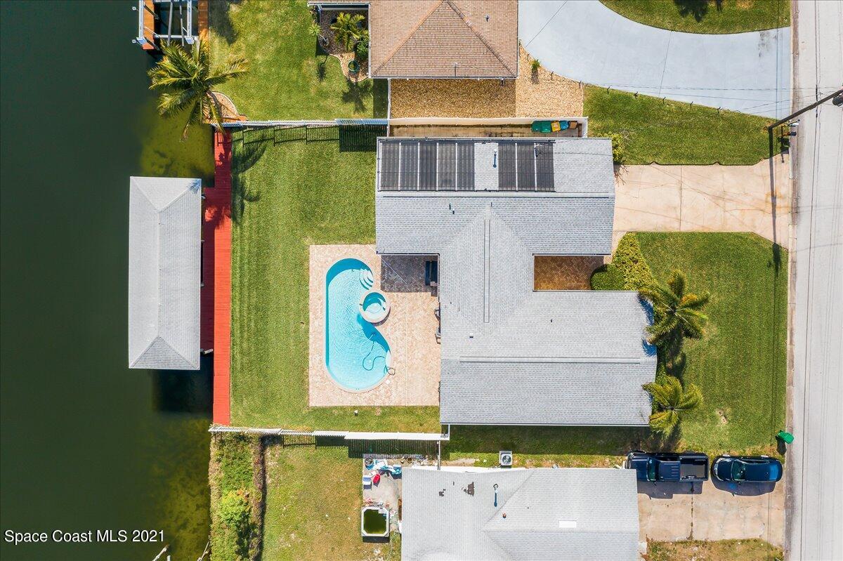 105 La Riviere Road Cocoa Beach, FL 32931 - Photo 16 of 21 Aerial