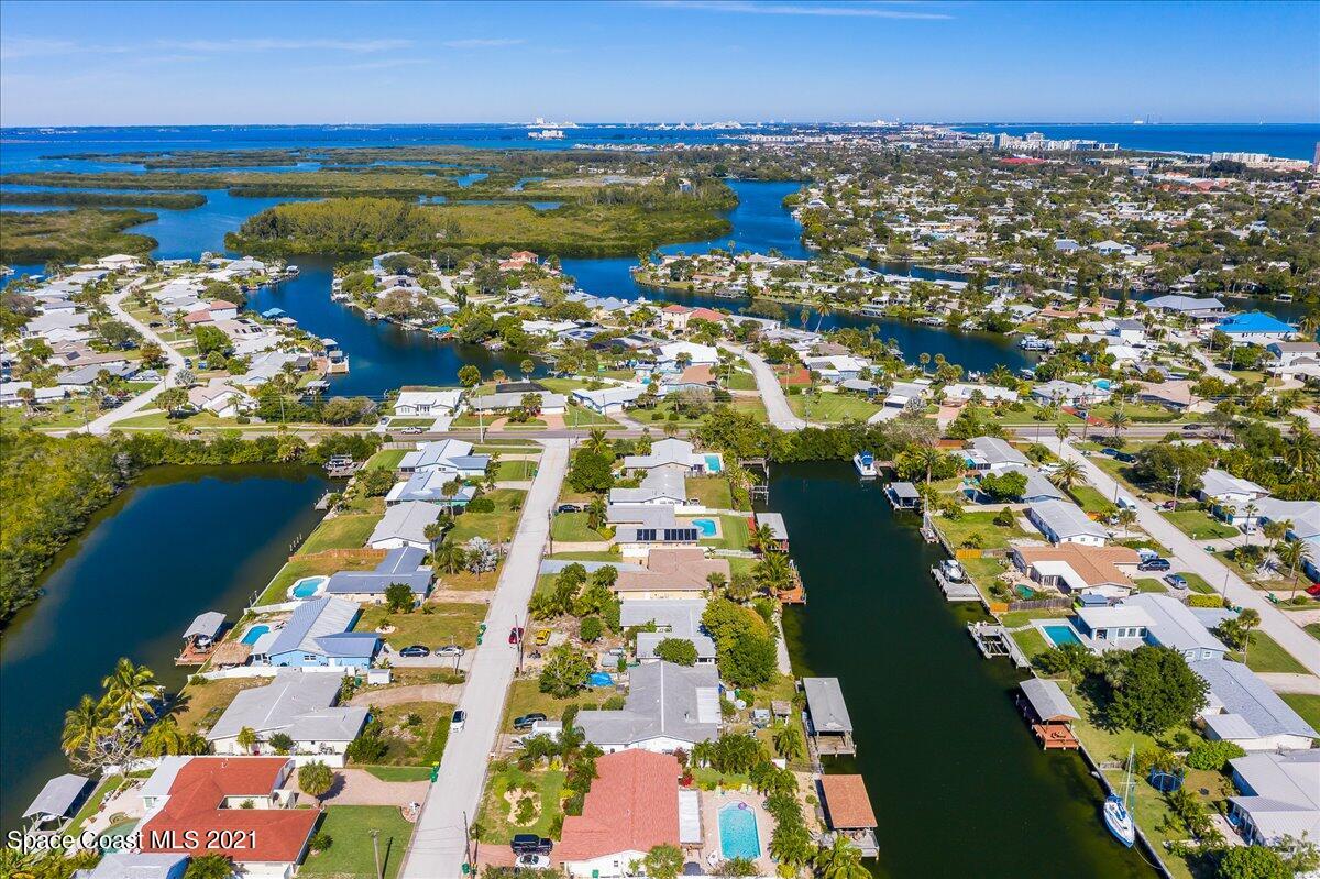 105 La Riviere Road Cocoa Beach, FL 32931 - Photo 19 of 21 Aerial