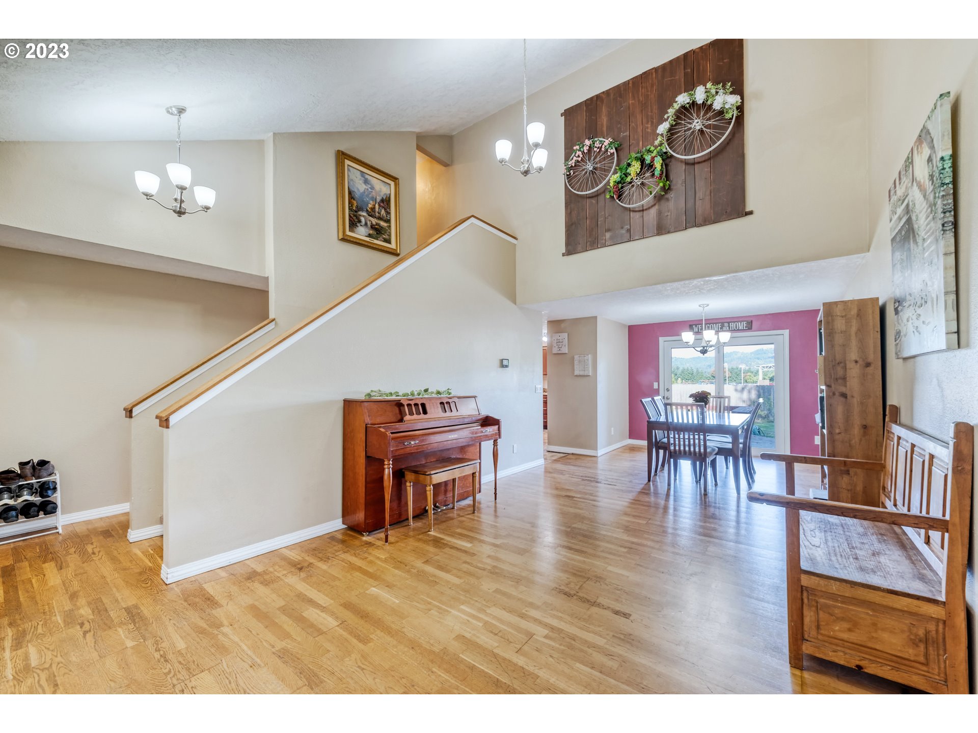 7370 B Street Springfield, OR 97478 - Photo 7 of 41 a view of a dining room with furniture and wooden floor