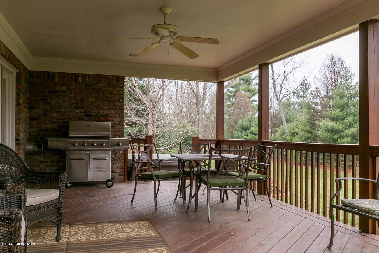 7705 Wolfpen Ridge Drive Prospect, KY 40059 - Photo 26 of 38 Cozy and private covered back porch