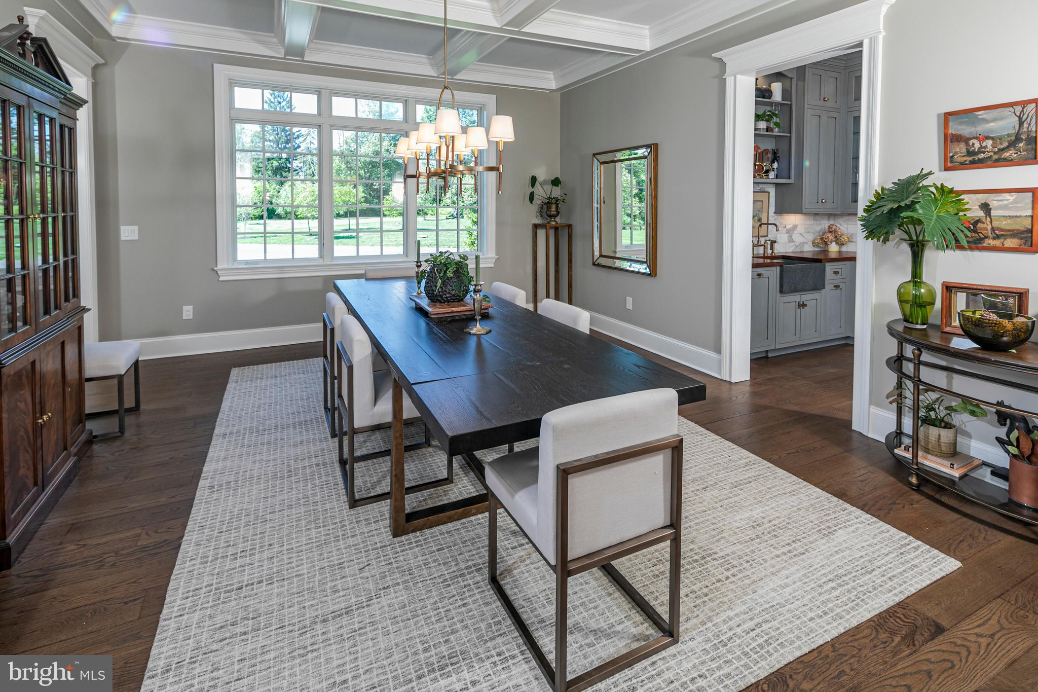 280 Carter Road Princeton, NJ 08540 - Photo 22 of 79 a view of a dining room with furniture window and wooden floor