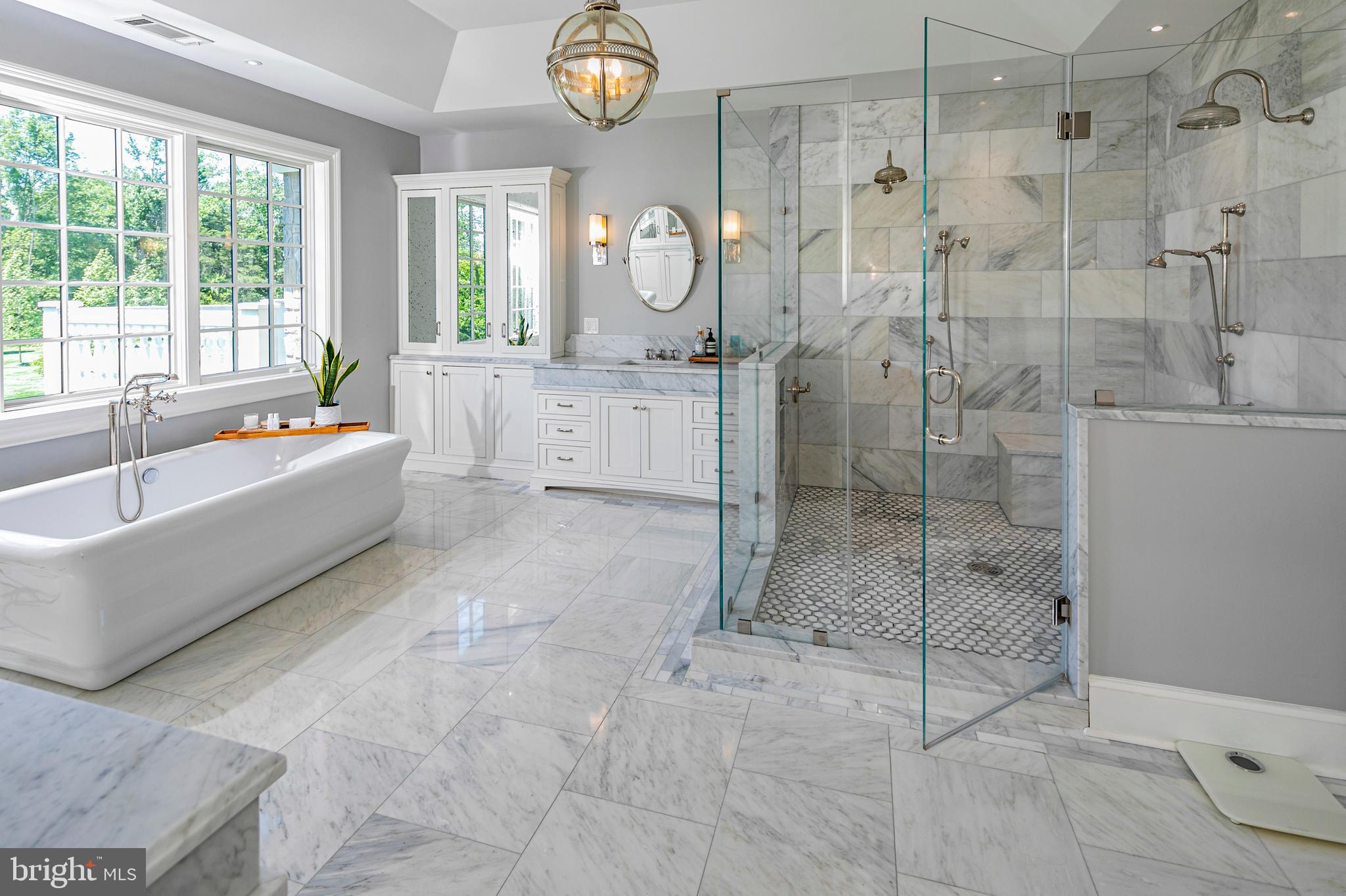 280 Carter Road Princeton, NJ 08540 - Photo 34 of 79 a large spacious bathroom with a granite countertop sink mirror and shower