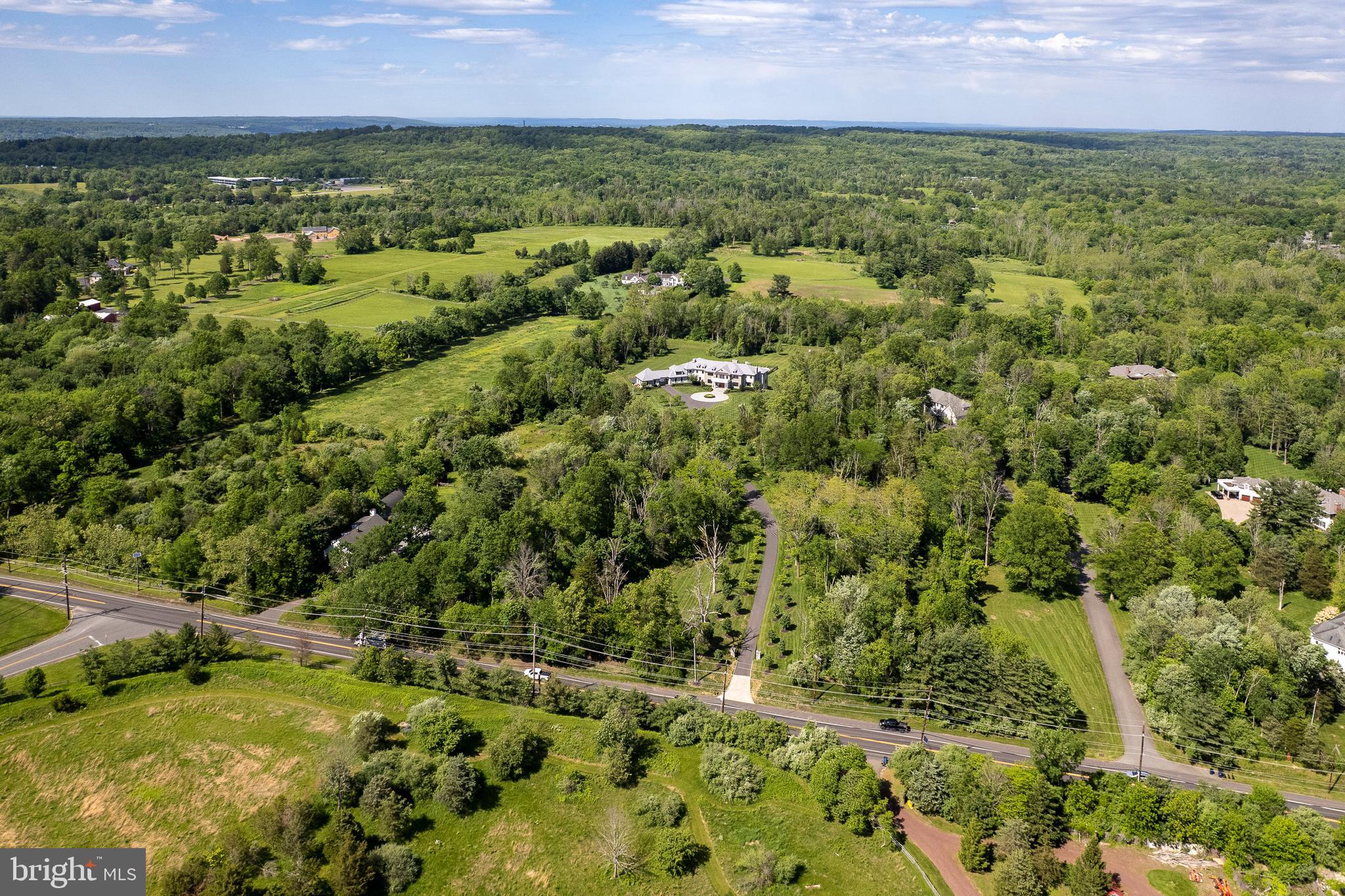 280 Carter Road Princeton, NJ 08540 - Photo 69 of 79 an aerial view of residential houses with outdoor space and trees