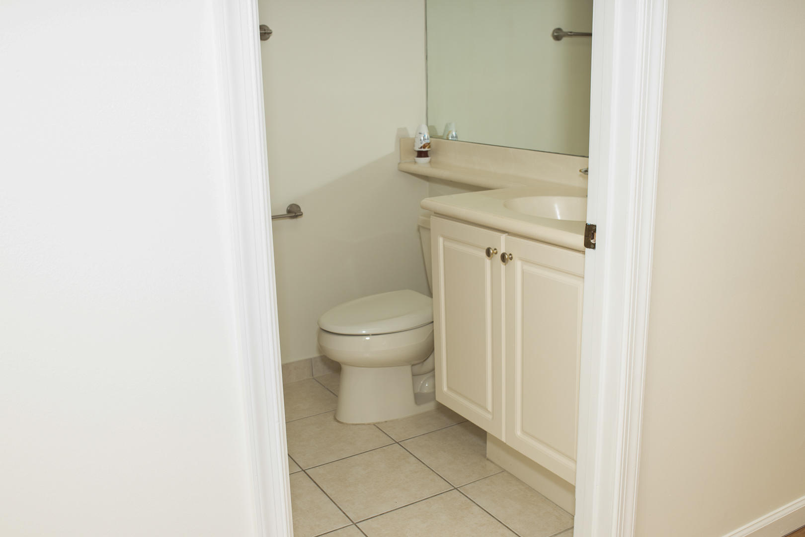 1272 Via Fiume Boynton Beach, FL 33426 - Photo 20 of 51 a bathroom with a granite countertop toilet and a sink