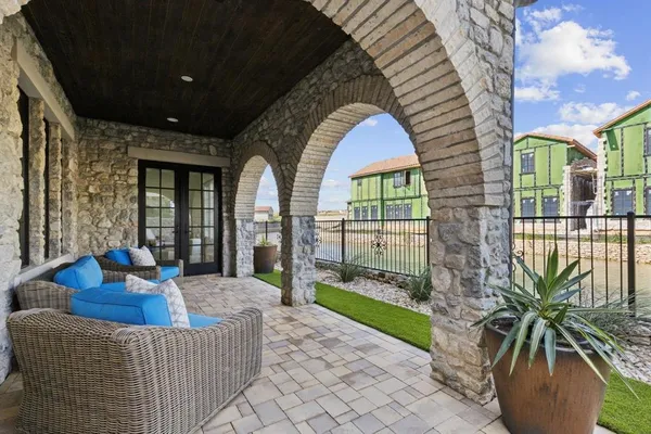 a view of a couches in the patio