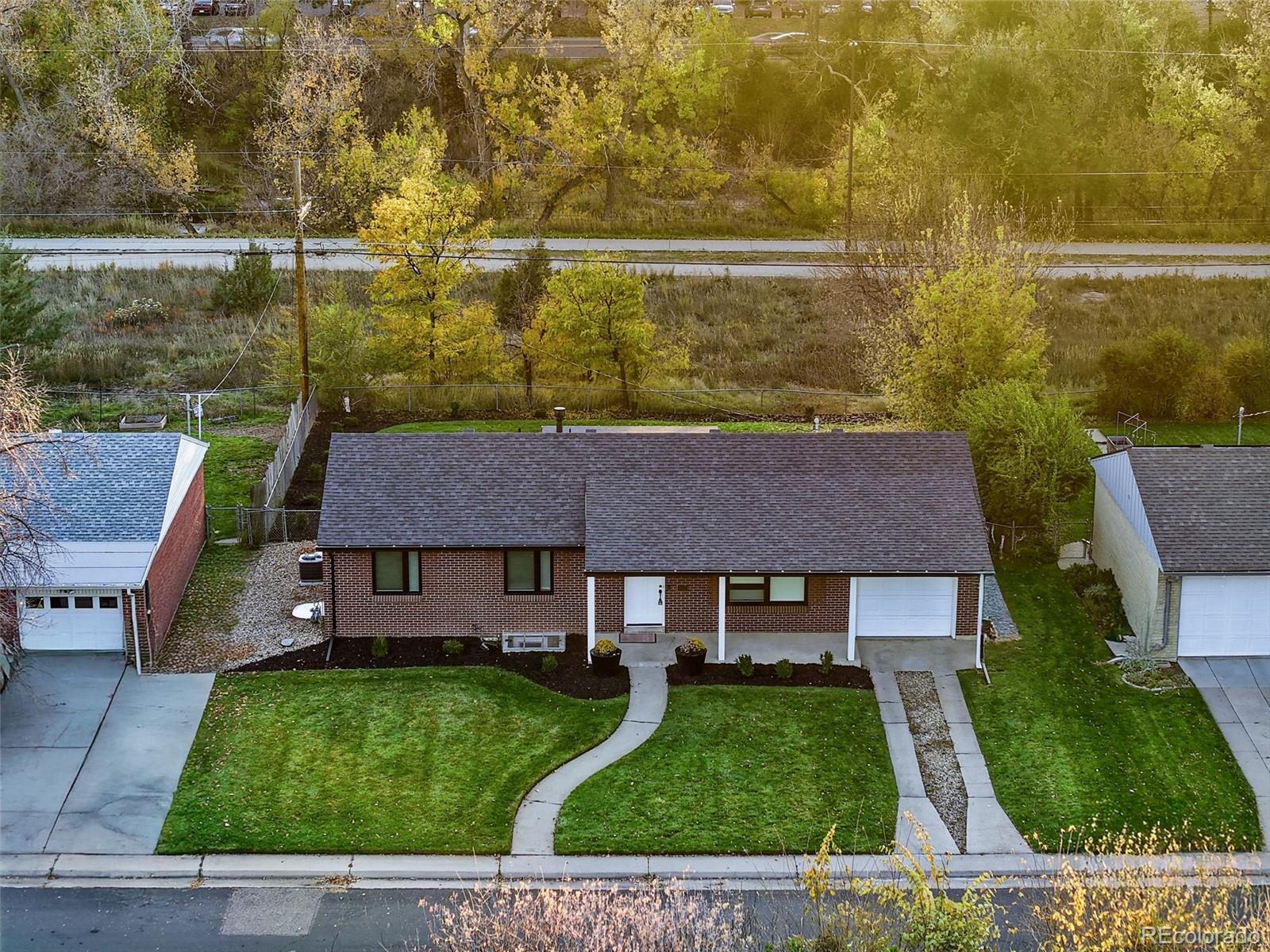 5320 Vale Drive Denver, CO 80246 - Photo 2 of 47 a aerial view of a house with a yard