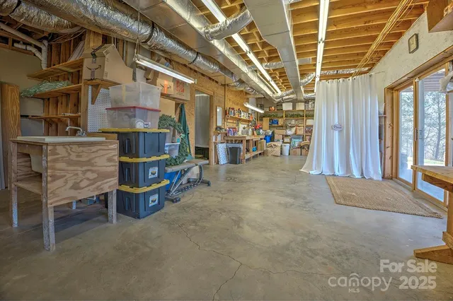 a view of storage and utility room