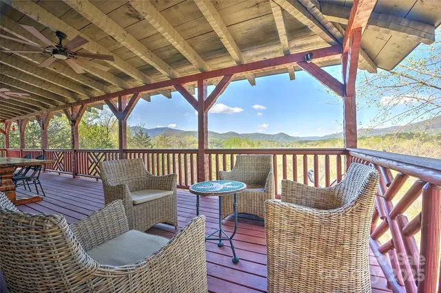 a view of outdoor space with seating