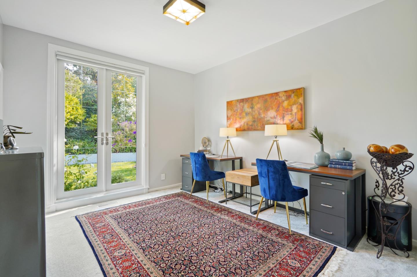 2312 Crest Lane Menlo Park, CA 94025 - Photo 17 of 34 a living room with furniture and a rug