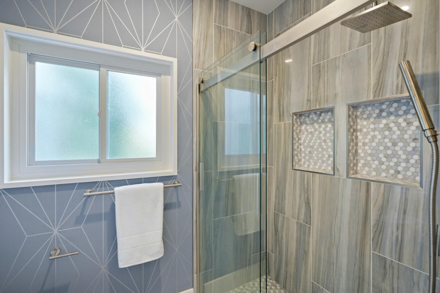 2312 Crest Lane Menlo Park, CA 94025 - Photo 21 of 34 a bathroom with a bathtub and a shower
