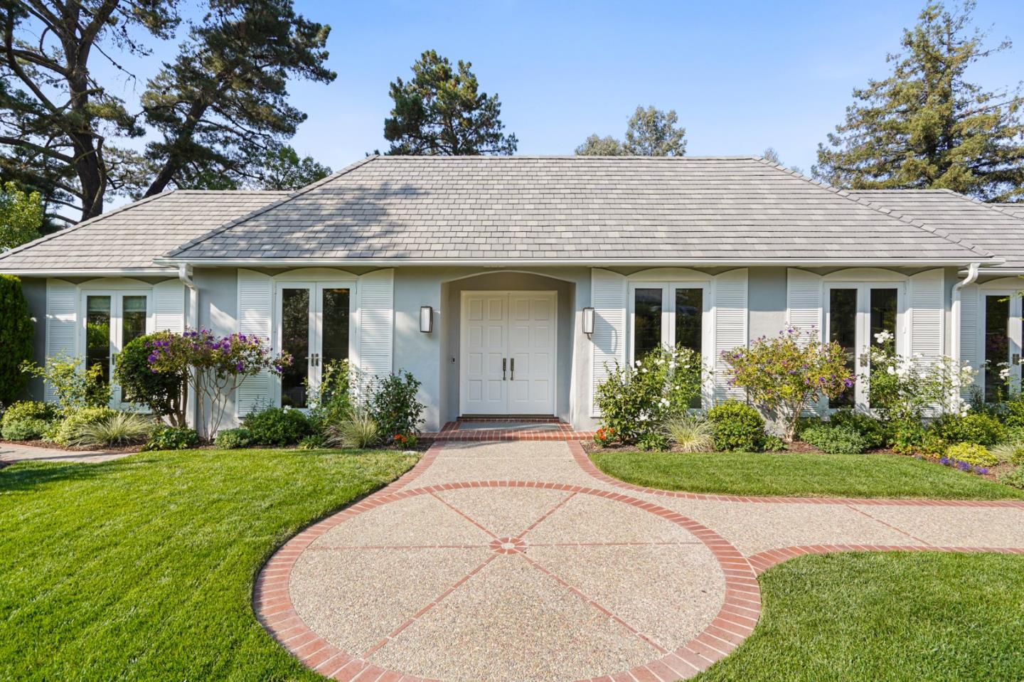 2312 Crest Lane Menlo Park, CA 94025 - Photo 4 of 34 front view of a house with a yard