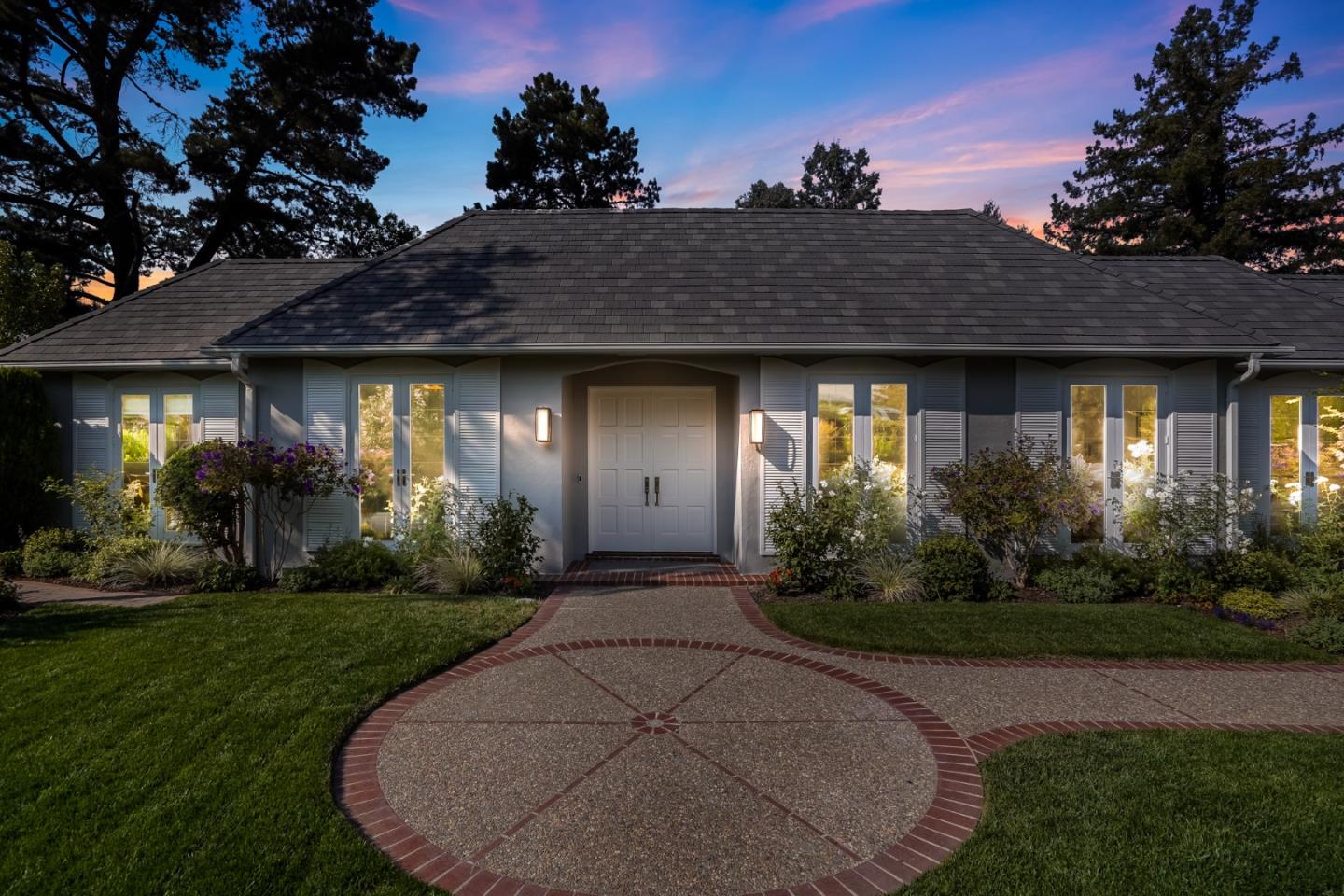 2312 Crest Lane Menlo Park, CA 94025 - Photo 34 of 34 a front view of a house with garden