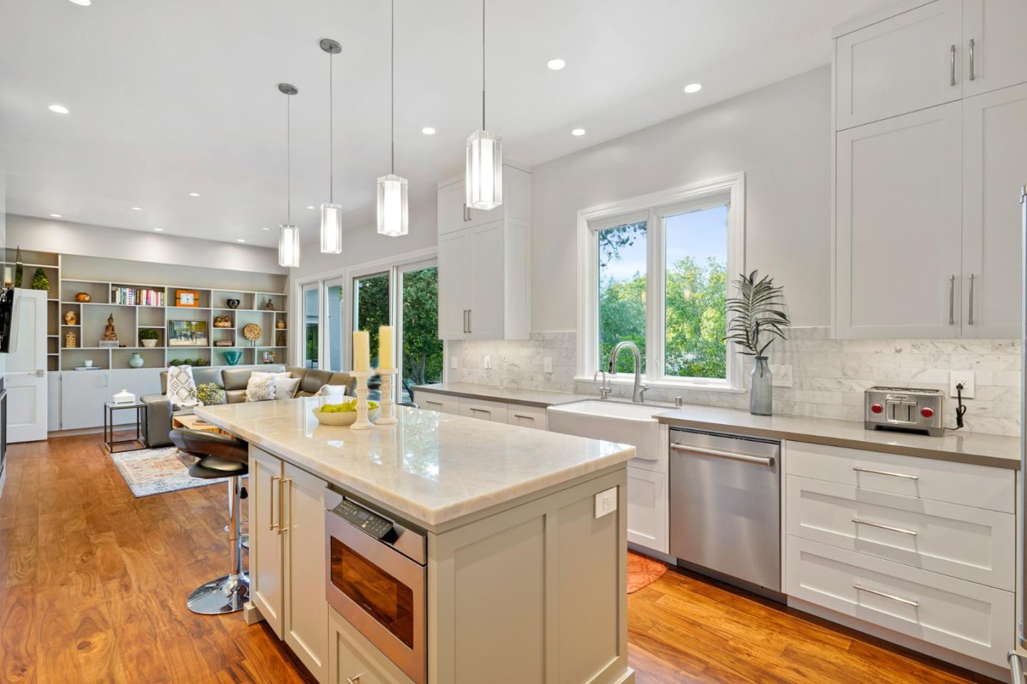 2312 Crest Lane Menlo Park, CA 94025 - Photo 7 of 34 a kitchen with a sink window and cabinets