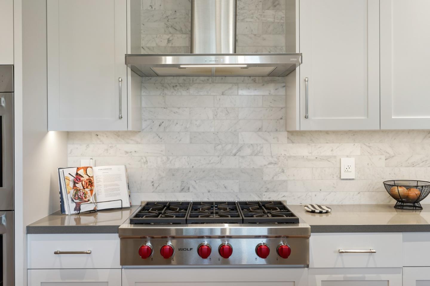 2312 Crest Lane Menlo Park, CA 94025 - Photo 9 of 34 a white stove top oven sitting inside of a kitchen