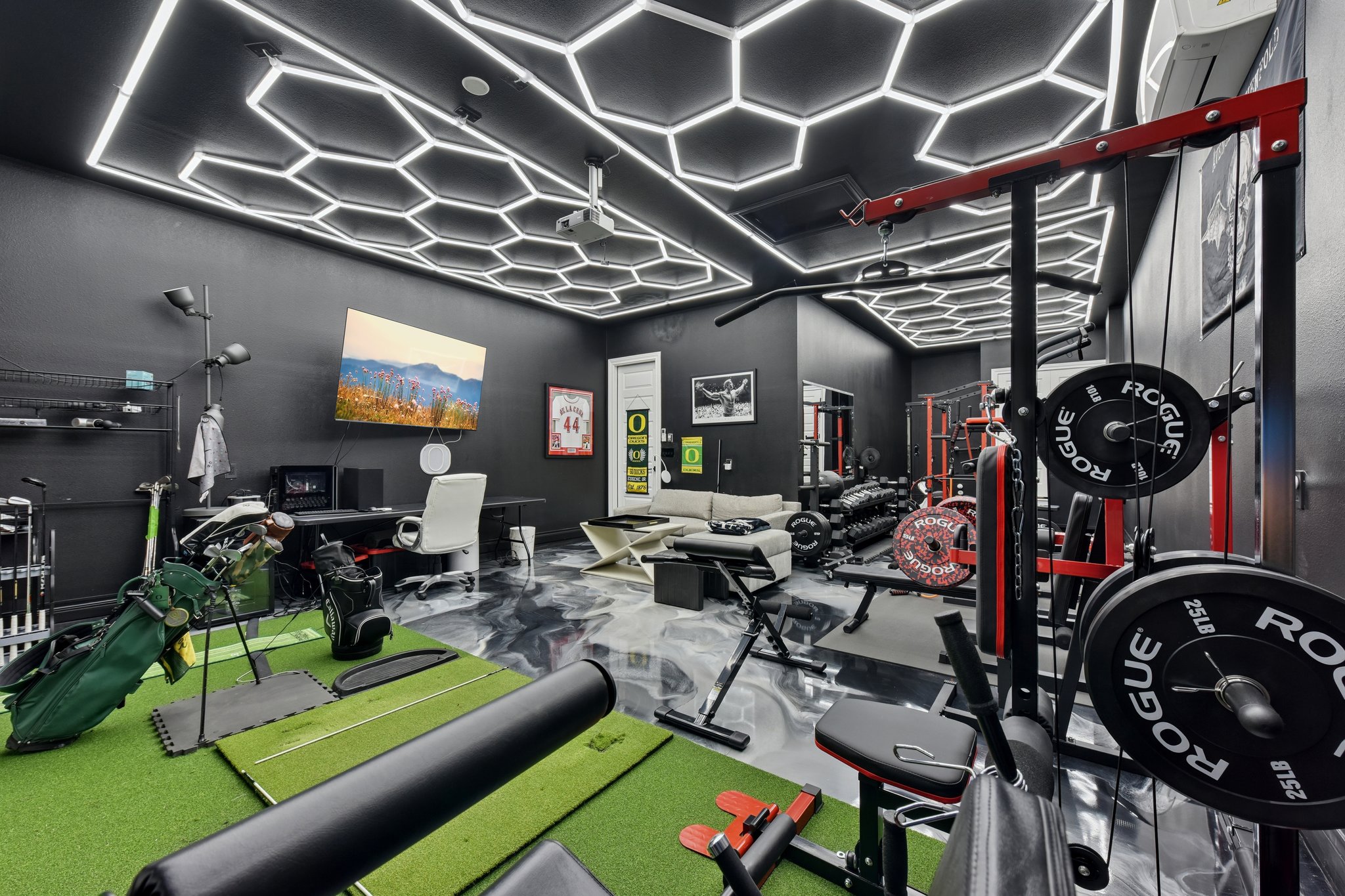 222 Rio Ranchero Road Georgetown, TX 78628 - Photo 34 of 40 a living room with lots of furniture and a flat screen tv