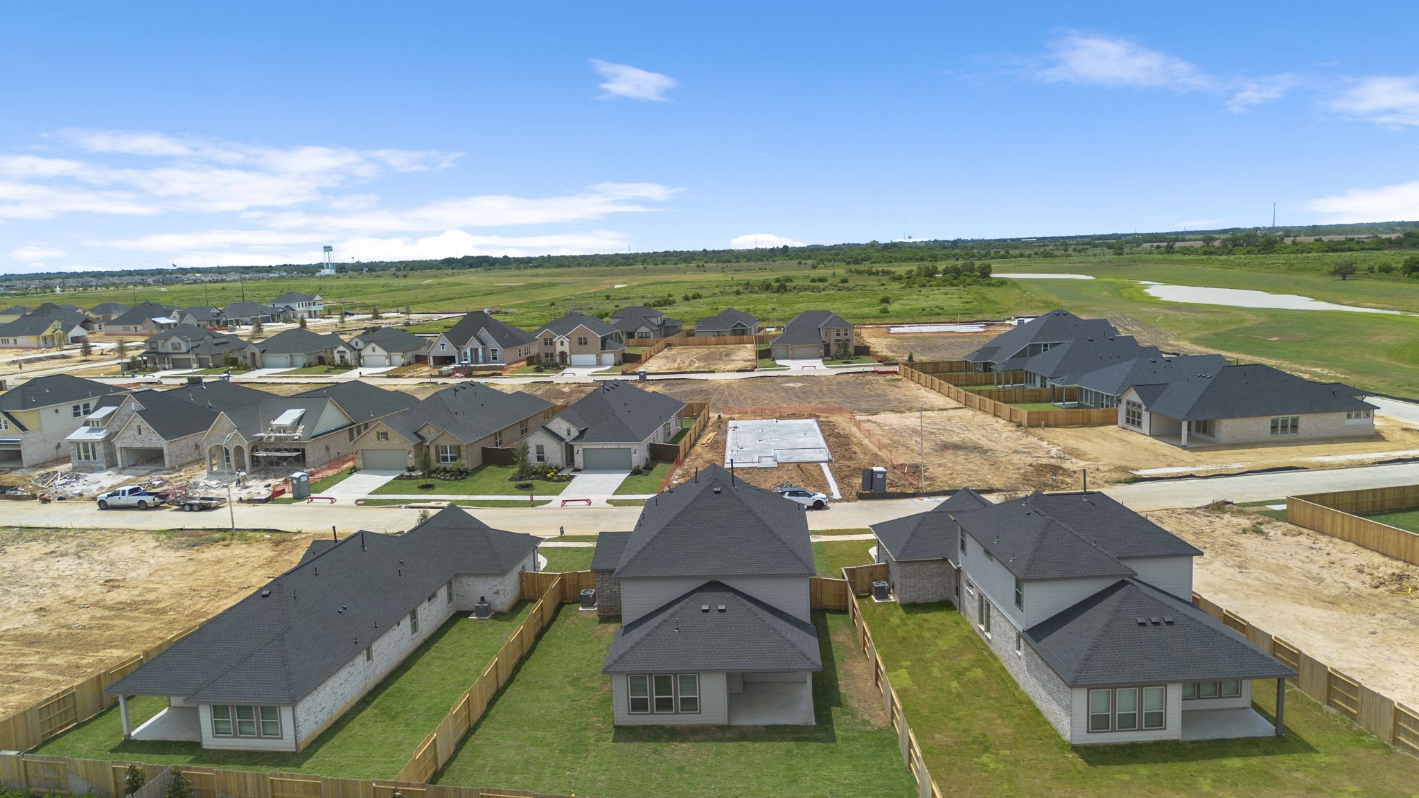 332 Gambels Quail Road Hempstead, TX 77445 - Photo 5 of 31 an aerial view of residential houses with outdoor space