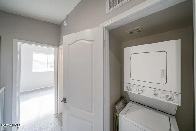 a utility room with a window