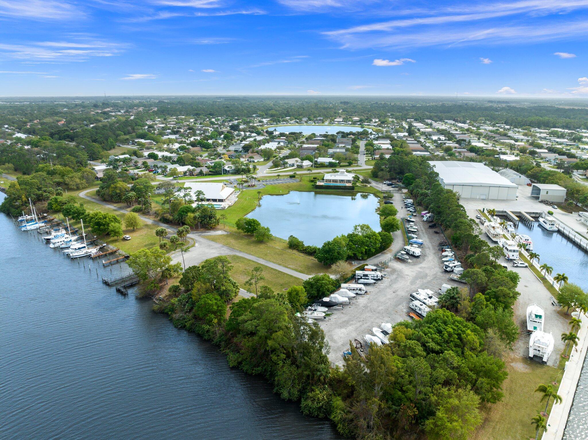 2442 Southwest Regency Road Stuart, FL 34997 - Photo 31 of 36 dock, ramp and boat storage