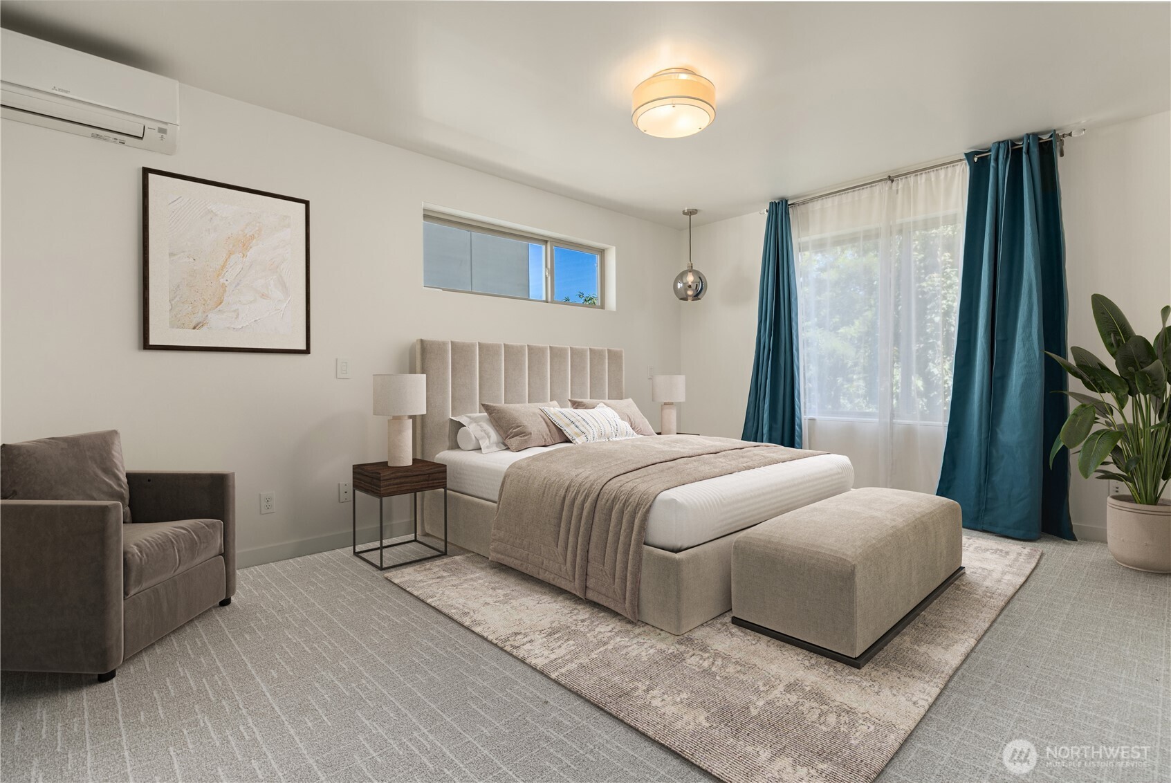 933 16th Avenue, Unit A Seattle, WA 98122 - Photo 11 of 19 a bedroom with a bed and a couch