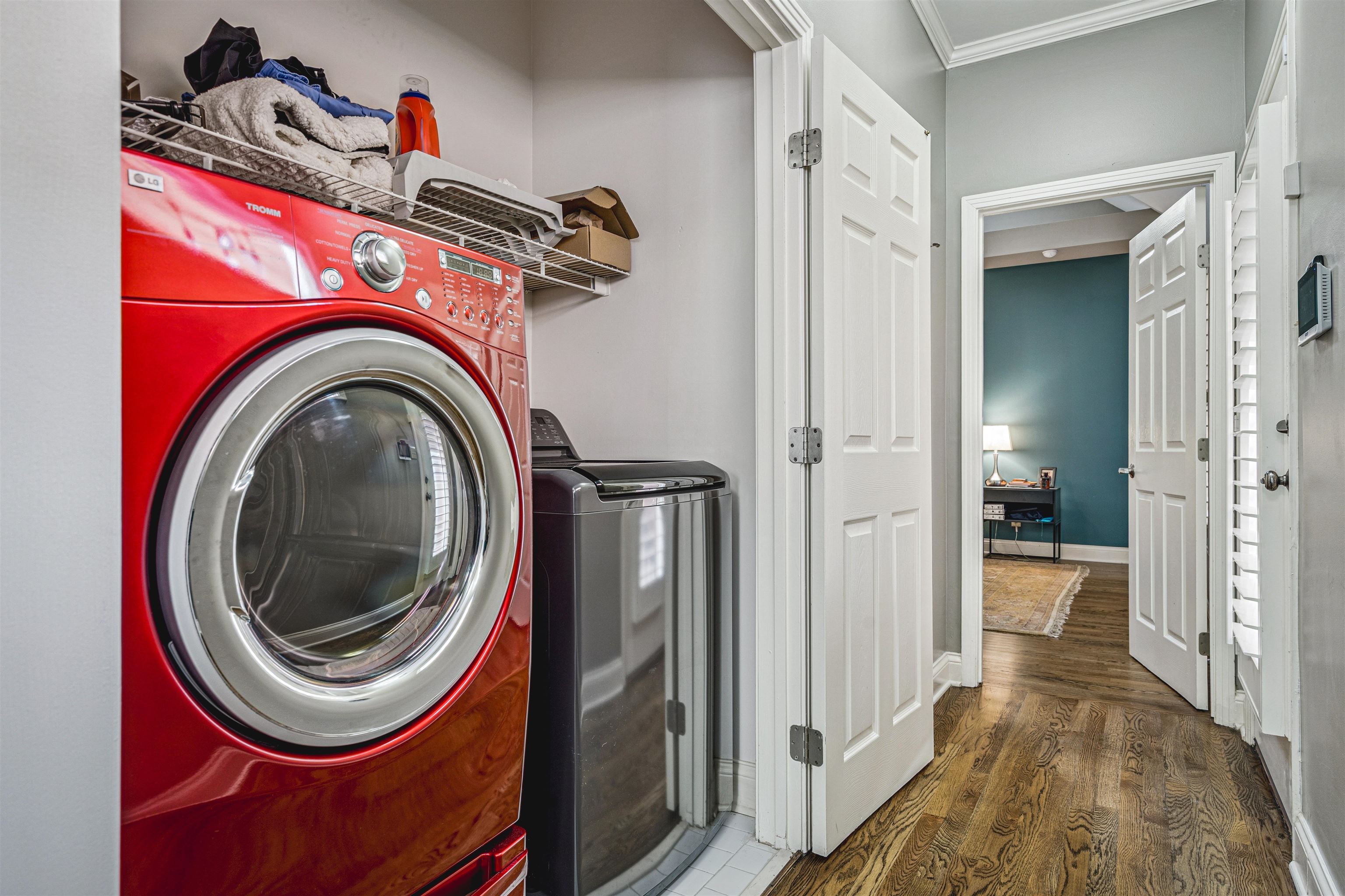 942 Harbor Bend Road Memphis, TN 38103 - Photo 14 of 25 a view of a storage and utility room with a washer dryer