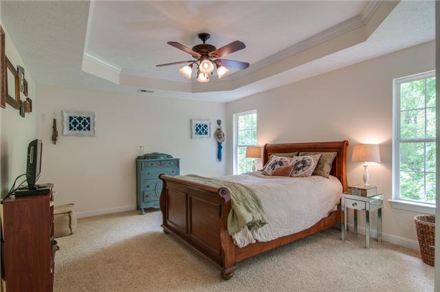 7229 Blue Ridge Drive Fairview, TN 37062 - Photo 8 of 20 Spacious master bedroom with trey ceiling has two big windows for natural light and looks over the private back yard.