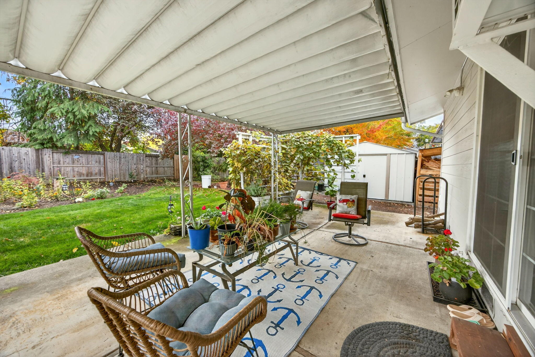 659 Herman Avenue Medford, OR 97501 - Photo 12 of 42 a view of yard from deck with patio
