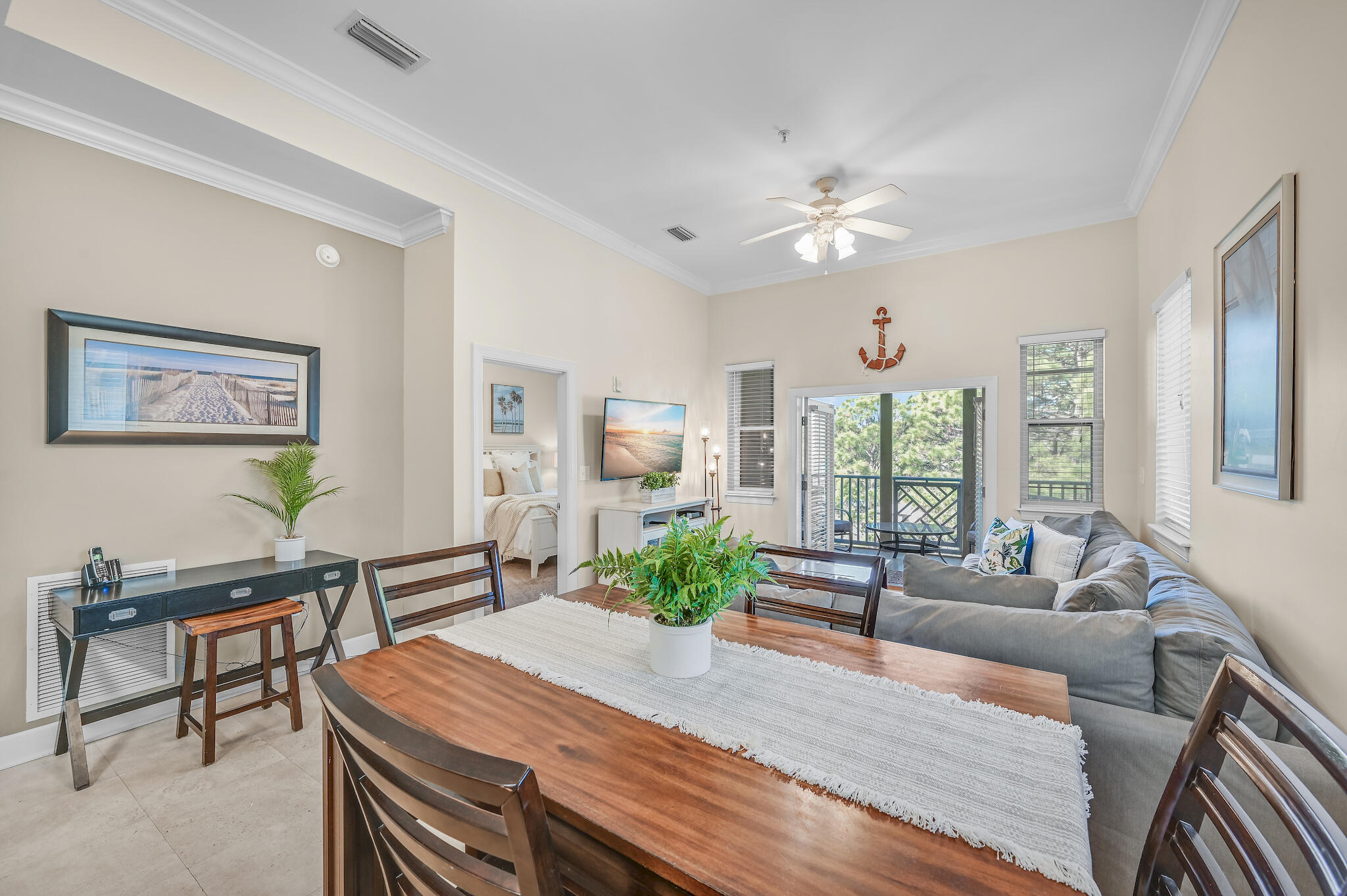 231 Somerset Bridge Road, Unit 1401 Santa Rosa Beach, FL 32459 - Photo 14 of 38 a view of a livingroom with furniture window and wooden floor
