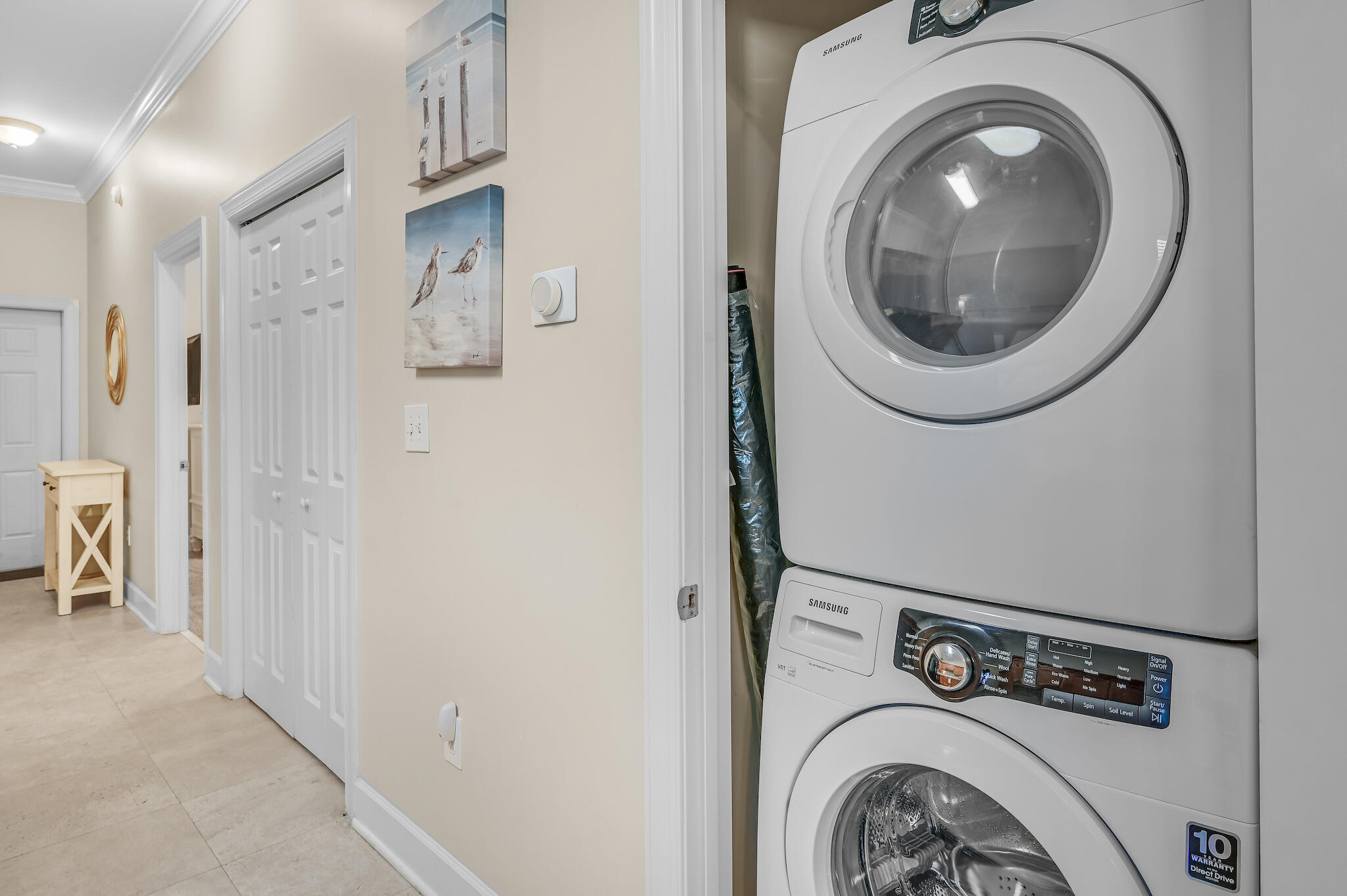 231 Somerset Bridge Road, Unit 1401 Santa Rosa Beach, FL 32459 - Photo 26 of 38 a utility room with dryer and washer