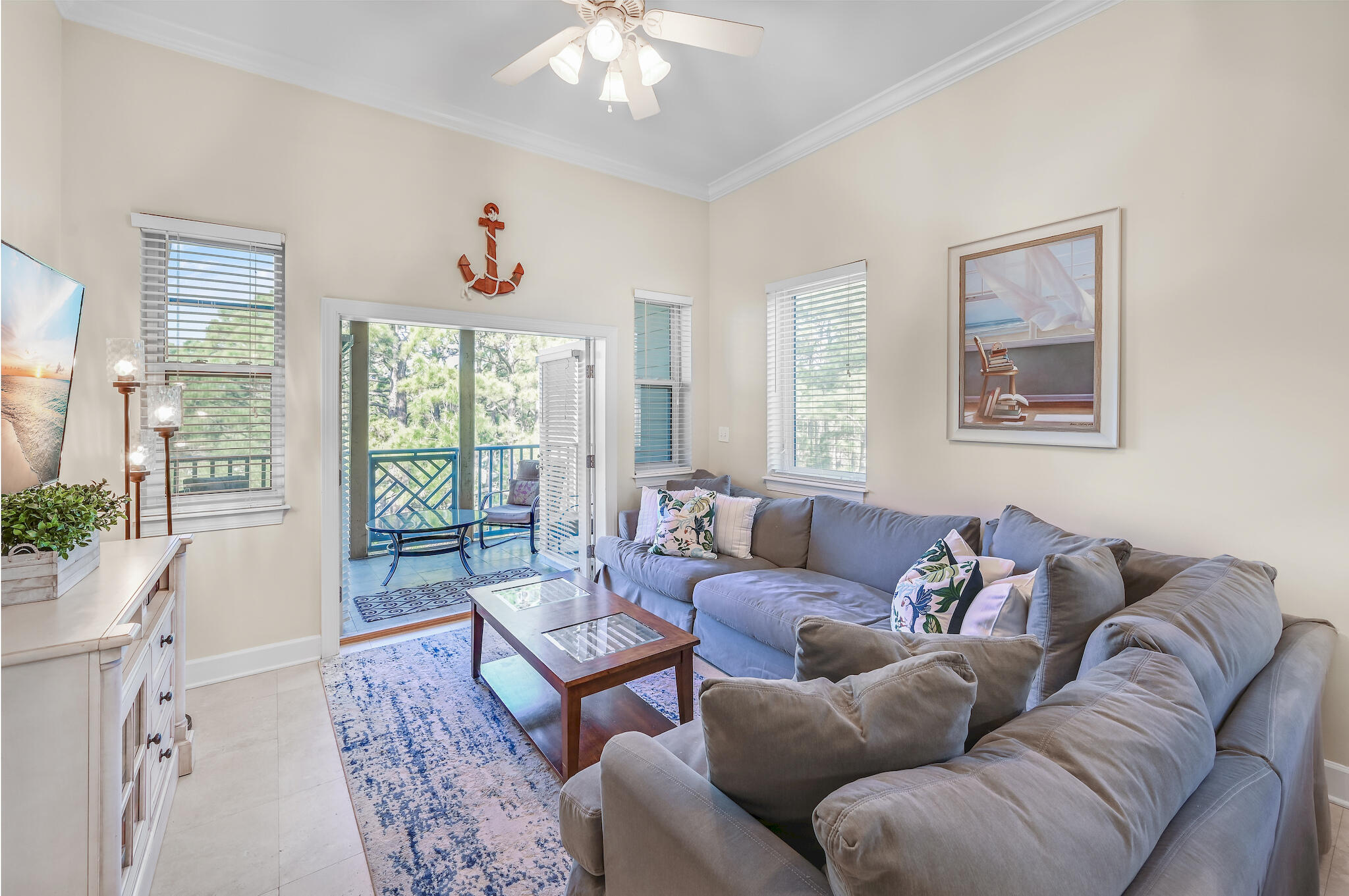 231 Somerset Bridge Road, Unit 1401 Santa Rosa Beach, FL 32459 - Photo 6 of 38 a living room with furniture or couch and a large window