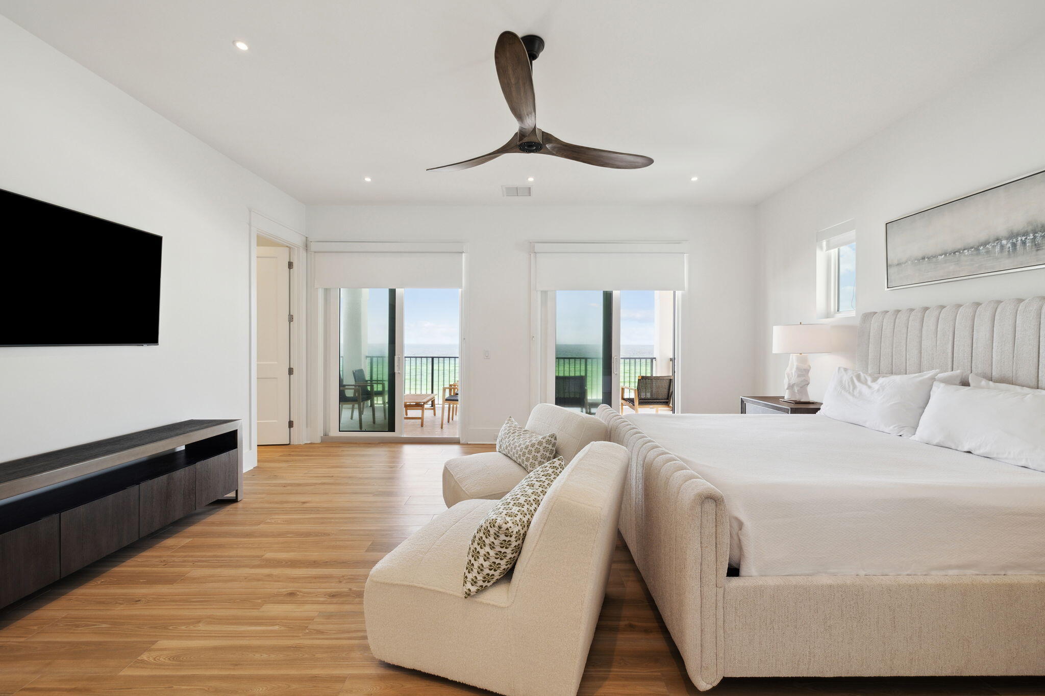 3464 Scenic Highway 98 Destin, FL 32541 - Photo 2 of 24 a spacious bedroom with a bed and a flat screen tv
