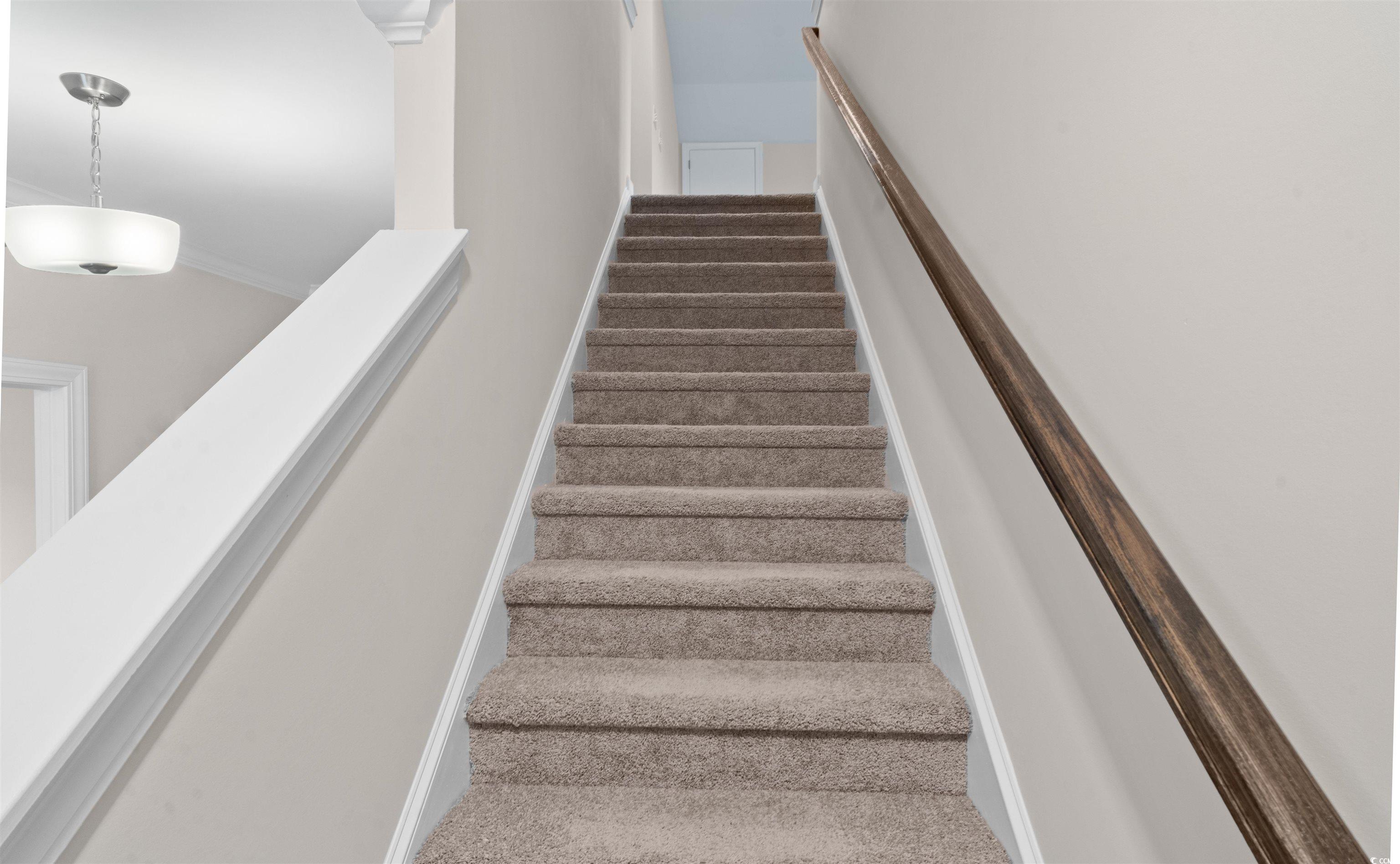 1906 Woodrush Loop Little River, SC 29566 - Photo 26 of 40 Stairway featuring carpet floors