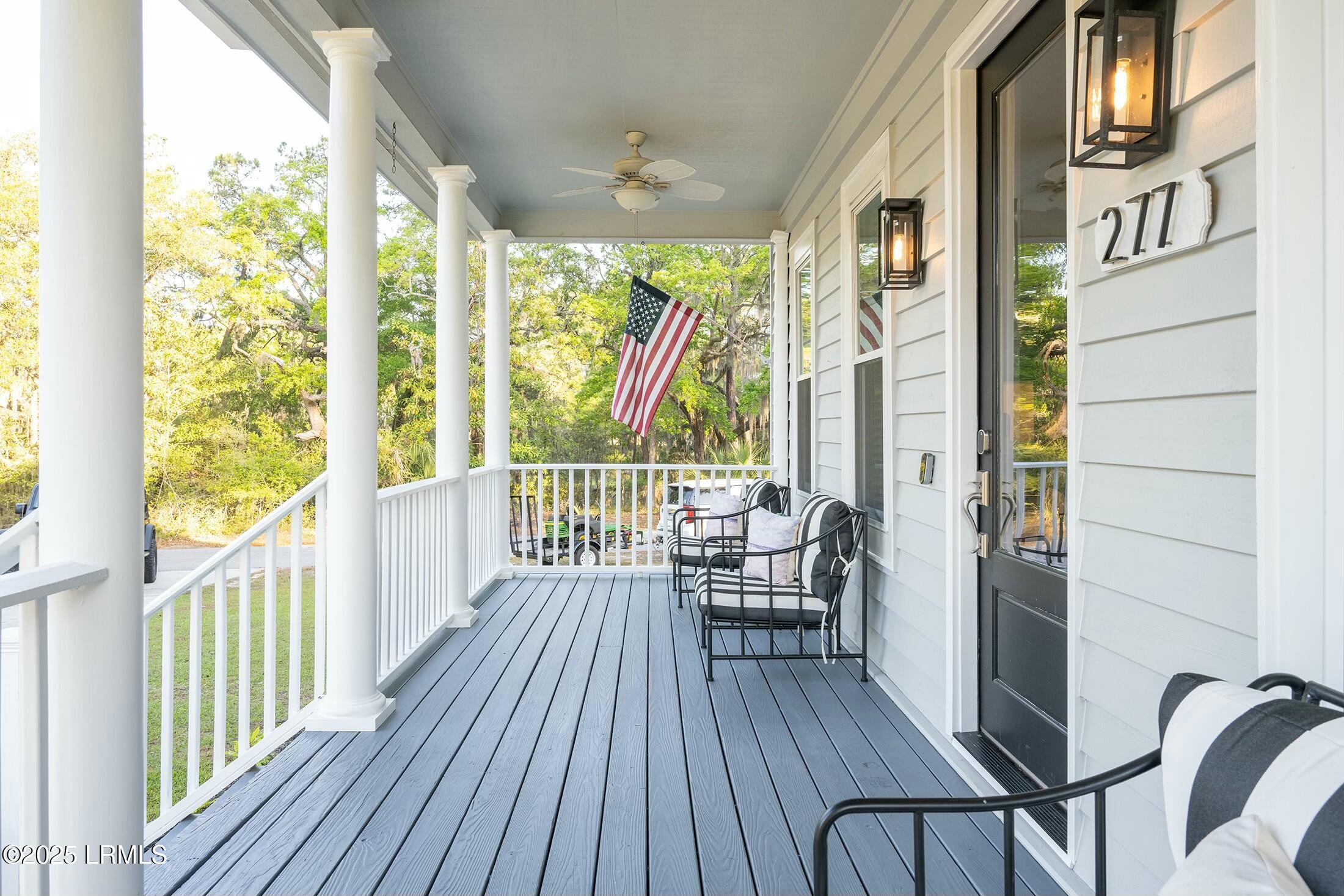 277 Pleasant Point Drive Beaufort, SC 29907 - Photo 7 of 46 Left side of porch