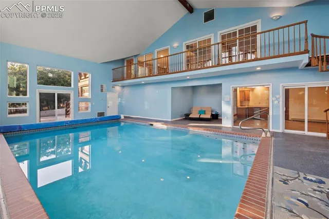 a view of a house with a swimming pool