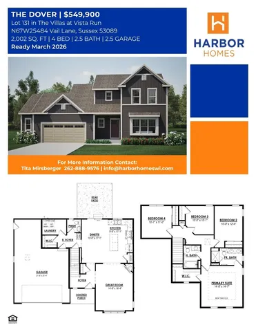 $549,900 | N67-w25484 Vail Lane, Sussex, WI 53089