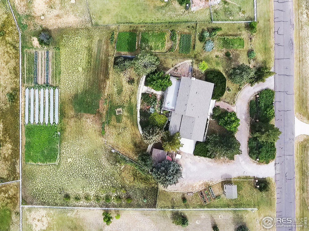 2901 Lake Hollow Road Berthoud, CO 80513 - Photo 6 of 40 Bird's eye from directly above center of property.