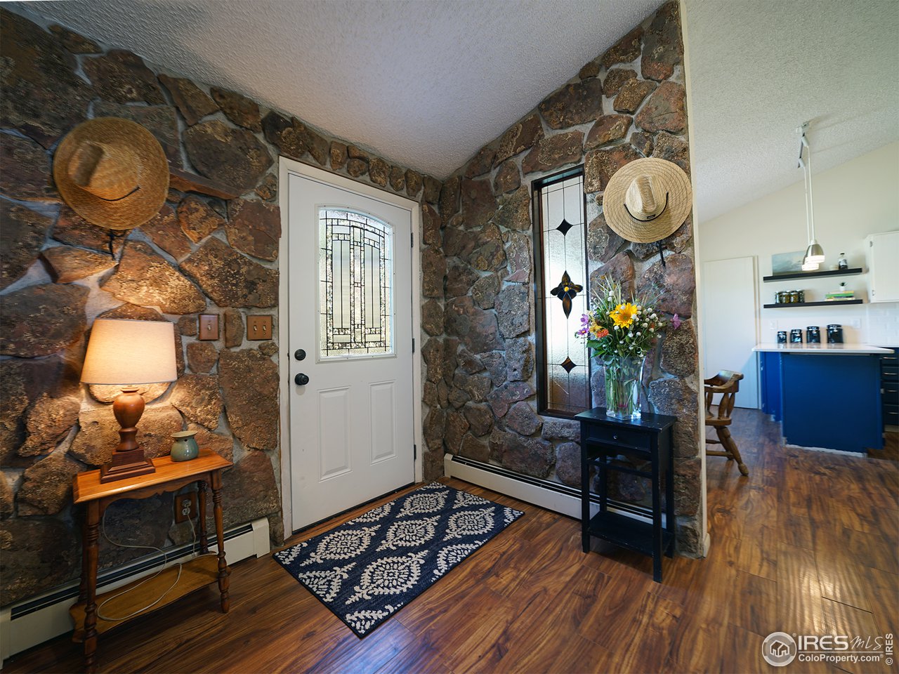 2901 Lake Hollow Road Berthoud, CO 80513 - Photo 8 of 40 Front entryway. Beautiful real stone.