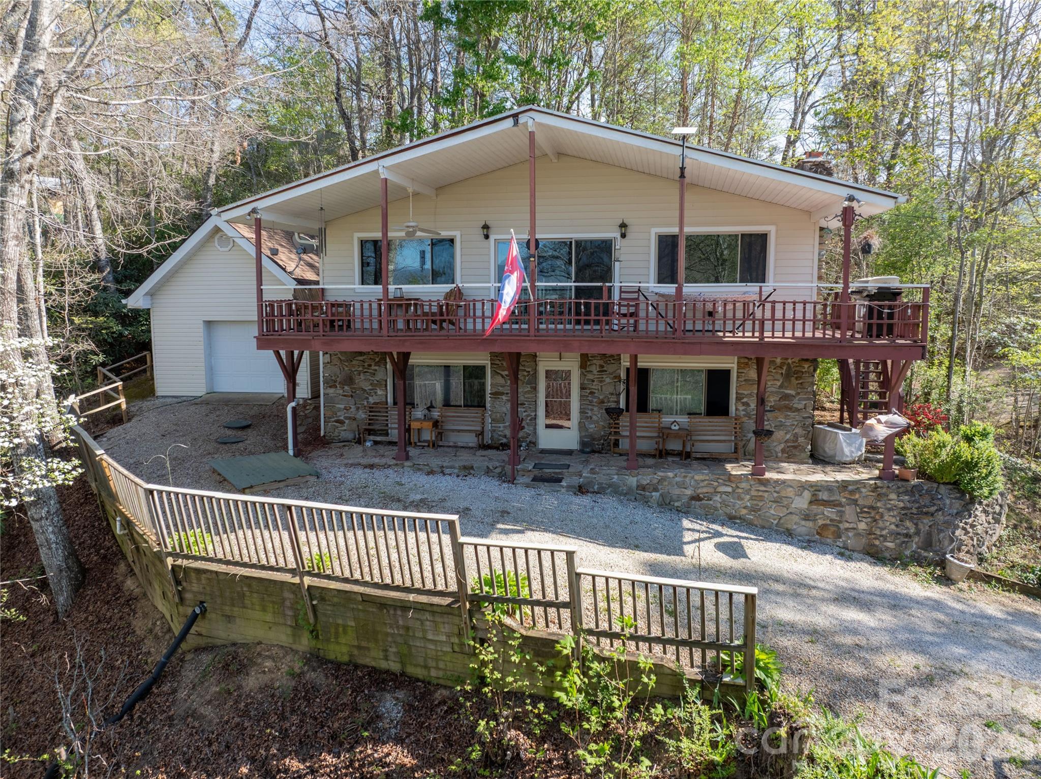 344 Pine Ridge Trail Almond, NC 28702 - Photo 1 of 36 a view of a house with a yard and furniture