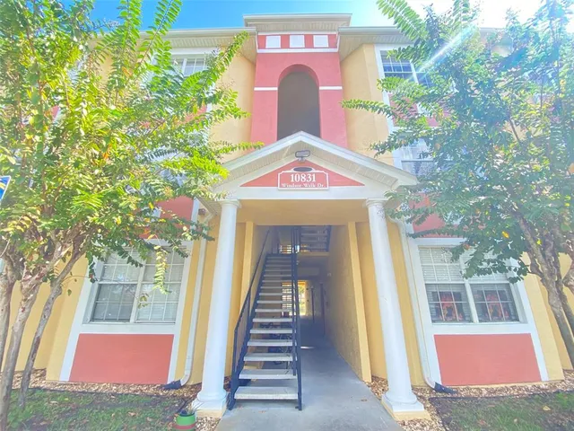 swimming pool view from a balcony