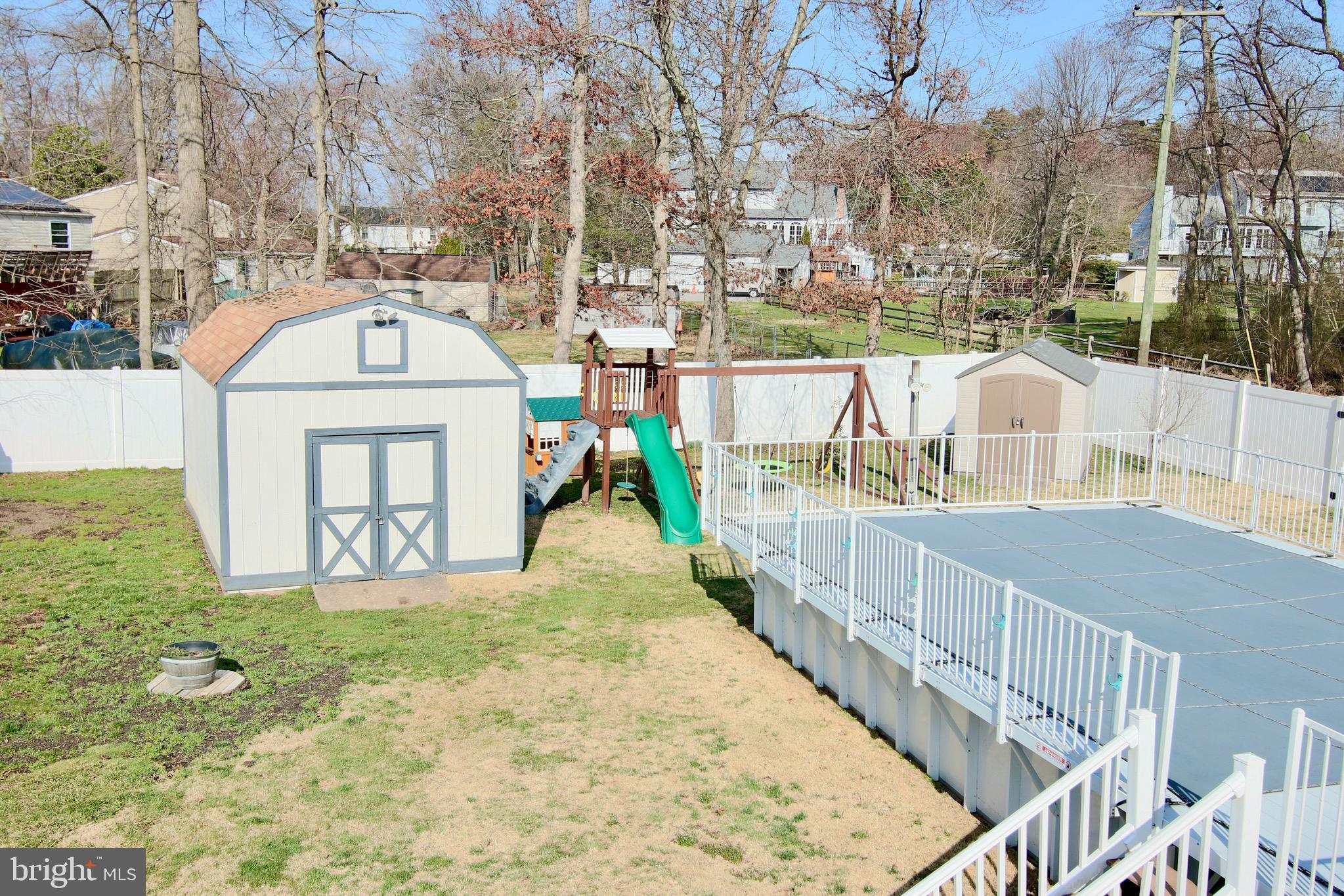 8310 Risha Drive Severn, MD 21144 - Photo 43 of 48 Private Fenced backyard with large shed