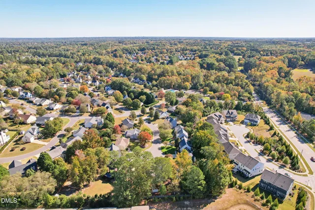 an aerial view of a city with lots of residential buildings